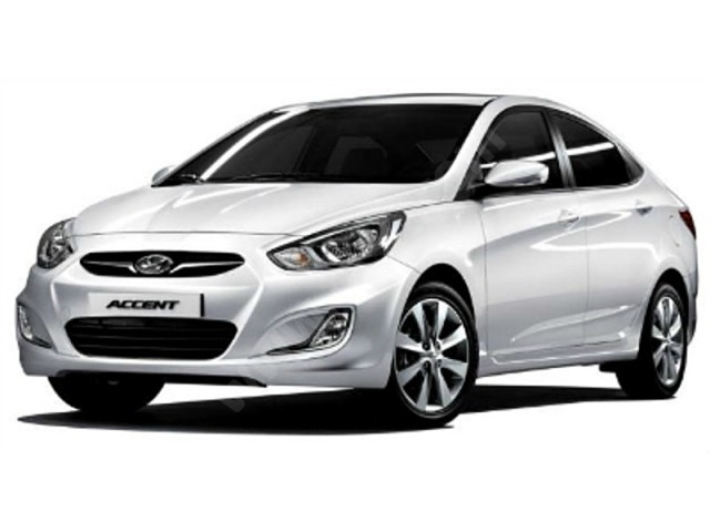 Hyundai Accent Blue Manuel rental